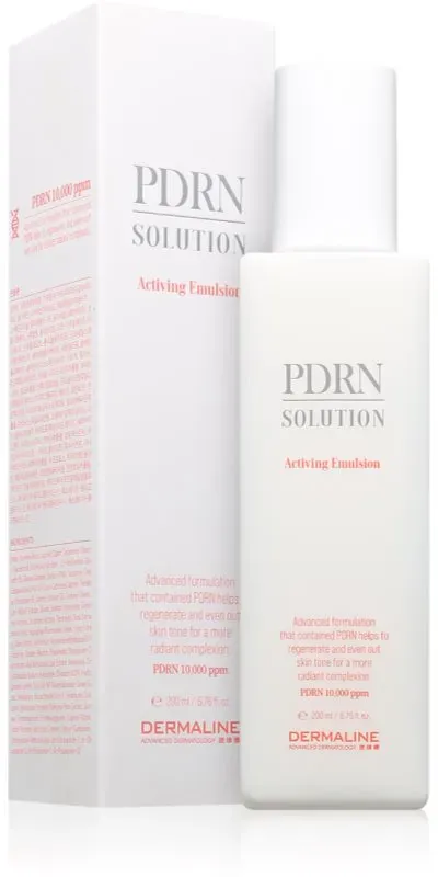 Dermaline PDRN Solution Activing Emulsion Entwicklerlotion mit feuchtigkeitsspendender Wirkung 200 ml
