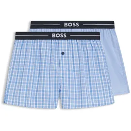 Boss Ew Boxershorts 2 Einheiten Open Blue M