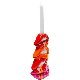 Kare Stabkerzenhalter Lips Rot