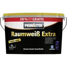Primaster Raumweiß Extra Wandfarbe weiß matt 12 l