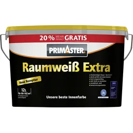Primaster Raumweiß Extra Wandfarbe weiß matt 12 l