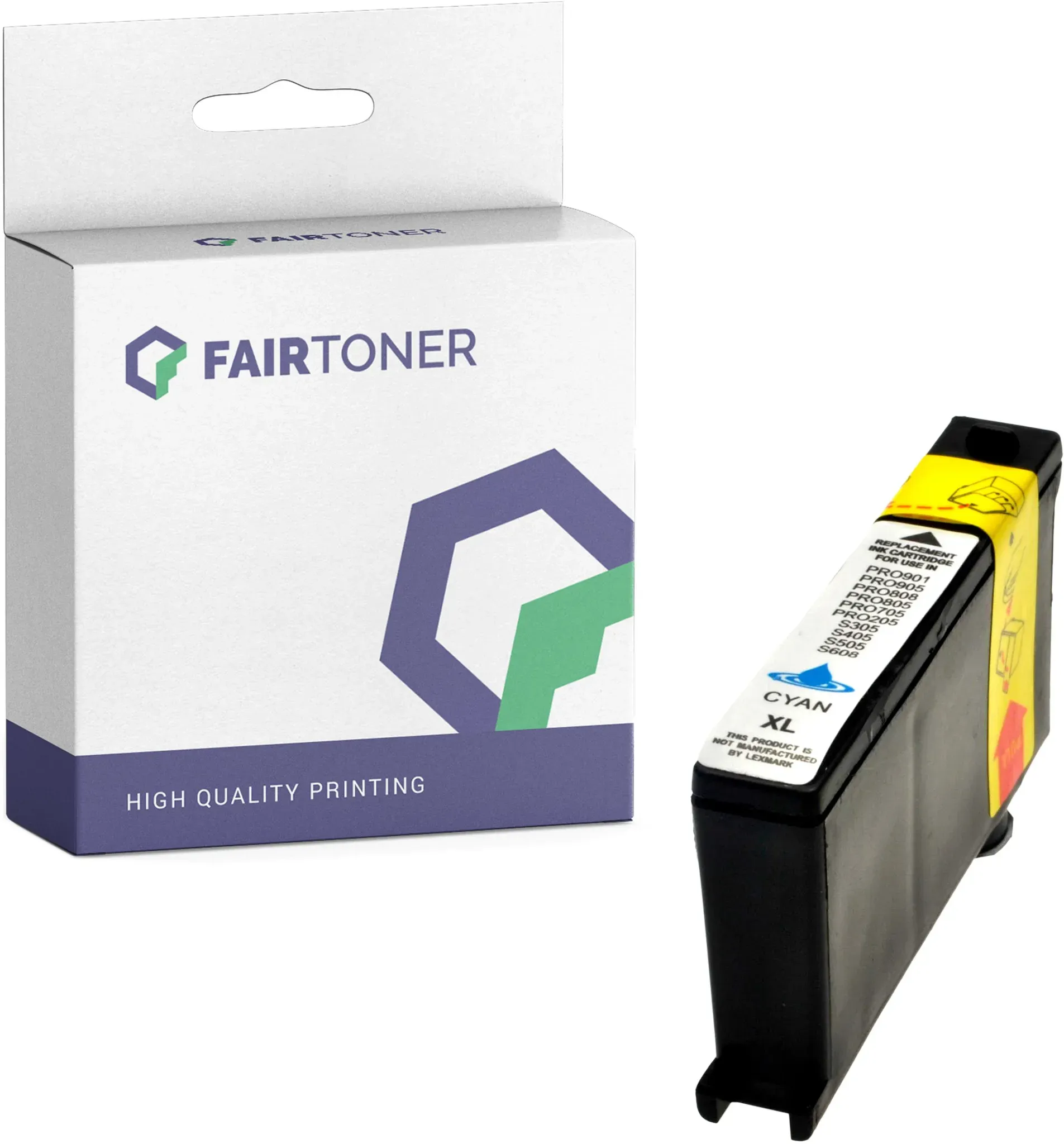 Kompatibel für Lexmark Prevail Pro 705 (14N1093E / 100XLA) Druckerpatrone Cyan