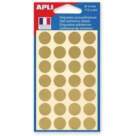 APLI Markierungspunkte rund Stempel gold