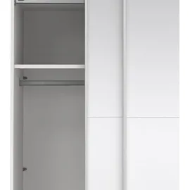 VCM Catania Schiebetürenschrank 2 Türen mit Spiegel 180x200cm weiß.