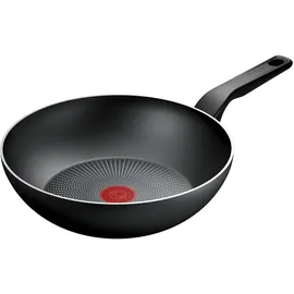Tefal Recycled On Wokpfanne 28 cm, 100% recyceltes Aluminium, Antihaftbeschichtung, Induktion, Spülmaschinenfest, Schwarz, C2971932