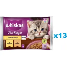 Whiskas Junior Pure Delight Geflügel Ragout in Gelee 52 x 85 g