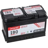 Accurat Impuls I80 AGM Autobatterie - 12V, 80Ah, 800A, zyklenfest, wartungsfrei, 30% mehr Startleistung, Ca-Technologie - Starterbatterie, Blei-Säure Batterie, Akku für Start-Stop & Hybrid Fahrzeuge