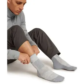 Icebreaker Merino Hike+ Medium Crew-socken - Blizzard Heather / Alloy - EU 39-41 1/2