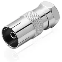 Adaptare 60521 - Sat/TV-Adapter (F-Stecker/IEC-Koax-Buchse)