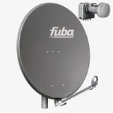 Fuba DAL 804 A Sat Anlage Antenne Schüssel Spiegel Alu Anthrazit DEK 417 Quad LNB 4 Teilnehmer