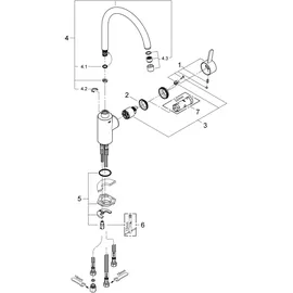 Grohe Eurosmart Cosmopolitan Niederdruck chrom 31180000
