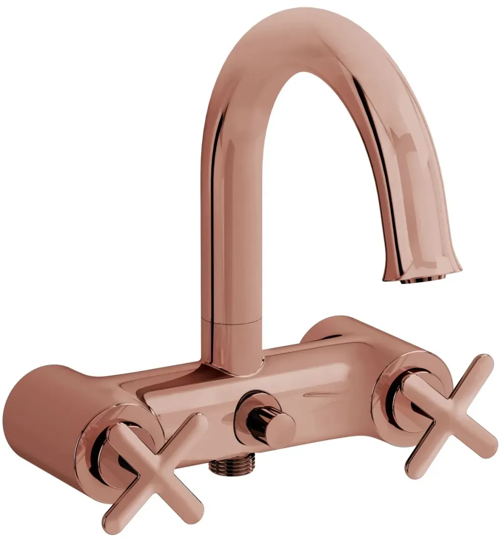 VitrA Origin Classic Zweigriff-Wannenfüll- und Brausearmatur mit drehbarem Auslauf,A4289329 A4289329