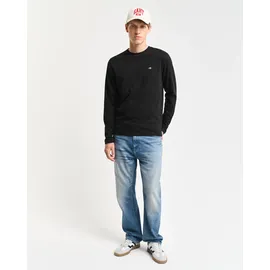GANT REG SHIELD LS T-SHIRT schwarz XL