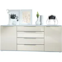 Vladon Sideboard, Creme, 166.5x72.5x35 cm, Wohnzimmer, Kommoden & Sideboards,
