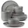 konsimo® VICTO Tafelservice 18-tlg. grau