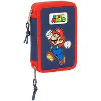 Safta Super Mario World Schulmäppchen für Kinder, Federmäppchen mit Farben, mit 28 nützlichen Utensilien, ideal für Kinder von 5 bis 14 Jahren, bequem und vielseitig, Qualität und Widerstandsfähigkeit, 12,5