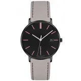 Junghans -FORM Damen Damenuhr Taupe Schwarz Quarz 34mm- 047/4256.00