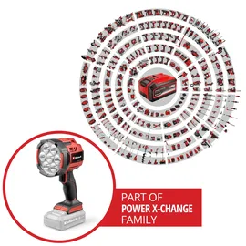 Einhell Akku-Lampe Kunststoff rot/schwarz ohne Akku