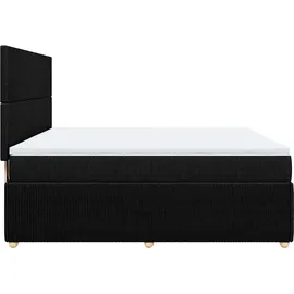 vidaXL Boxspringbett 180 x 200 cm Schwarz