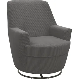 INOSIGN »HETTY, Drehsessel mit Wippfunktion, Lese-Sessel in Cord und Microfaser« 1 Stk. tlg. mit Federkern, auch im Set mit passendem Hocker