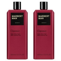 MARBERT Man Classic Duschgel Bath & Shower Gel 2 x 400 ml