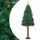 vidaXL Weihnachtsbaum Schlank Grün 180 cm