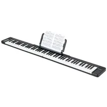 Costway Home-Keyboard, faltbar, 88 Tastatur, Bluetooth, mit Tragetasche schwarz