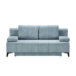 Schlafsofa  Clara , blau , Maße (cm): B: 204 H: 94 T: 102