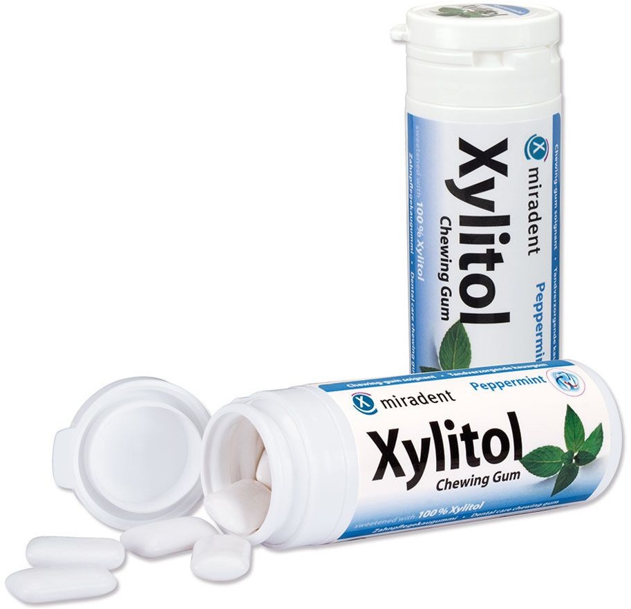 miradent Xylitol Chewing Gum Minze Kaugummi 30 St 30 St Kaugummi
