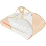 Head Tour Racquet Bag L (Schlägertasche, 2 Hauptfächer) weiss/champagne 9er