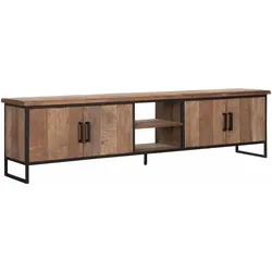 TV Board Beam mit Türen, 220 cm Natur