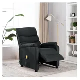 vidaXL Massagesessel Dunkelgrau Polyester 72 x 98 x 96 cm Grau mit Fernbedienung