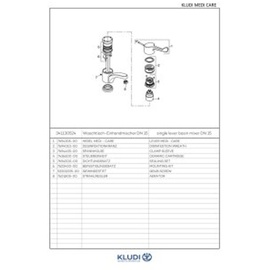 Kludi Medi Care Einhandmischer DN 8 (341130524)