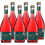 KATLENBURGER - Santa's Swing Cranberry Secco | Leuchtend roter Fruchtwein-Drink mit 10% Cranberrysaft. Der perfekte Begleiter für die festliche Saison. | Inhalt: 6x 750 ml und 8% vol.