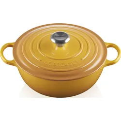 La Marmite Signature Topf 26 cm Sonnengelb mit sandfarbenem Innerem