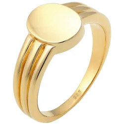 Elli Siegelring Basic Blogger Geo 925 Sterling Silber Ringe   Damen 