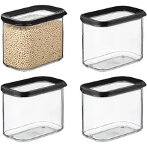 Mepal Modula Vorratsdose schwarz 1000 ml 4-teiliges Set