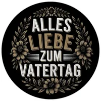 Speecheese ALLLES Liebe ZUM Vatertag Magnet mit Blumen Lustiger