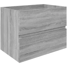 vidaXL Waschbeckenunterschrank Grau Sonoma 60x38,5x45 Cm Holzwerkstoff Vidaxl