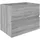 vidaXL Waschbeckenunterschrank Grau Sonoma 60x38,5x45 Cm Holzwerkstoff Vidaxl