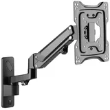 Ricoo TV Wandhalterung Fernseher Halterung Gasfeder Schwenkarm für 23-43 Zoll Fernsehhalterung für Wand S4422 Höhenverstellbar Schwenkbar Neigbar Flach Curved Fernseh-Arm bis 23-Kg & VESA 100 & 200