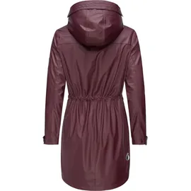 Navahoo Damen wasserdichter gefütterter Regenmantel Deike Wine Gr. S - S