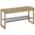 Linea Natura Schuhbank 88 x 45 x 30 cm braun / Eiche massiv geölt