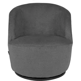 otto home Drehsessel "FRAZEE", grau (anthrazit), B:66cm H:70cm T:76cm, pine wood frame, foam, fabric, metal base, Sessel, Drehsessel, Lese-Sessel, TV-Sessel, Loungesessel