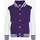 Just Hoods by AWDiS Kids Varsity Jacke Purple/White 104