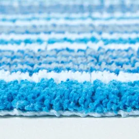 Homescapes Badematte Blau/Schwarz/Weiß Gestreift 40 x 60 cm