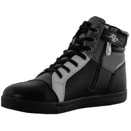 Rusty Stitches Joey Motorradschuhe - Schwarz/Grau/Hellgrau / 43