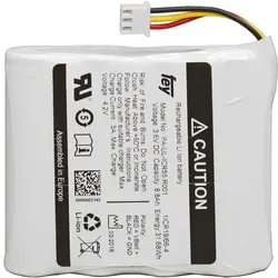 Lithium-Ionen Akkupack 3,6V 13,4Ah 48Wh 1S4P mit Kabel und Stecker