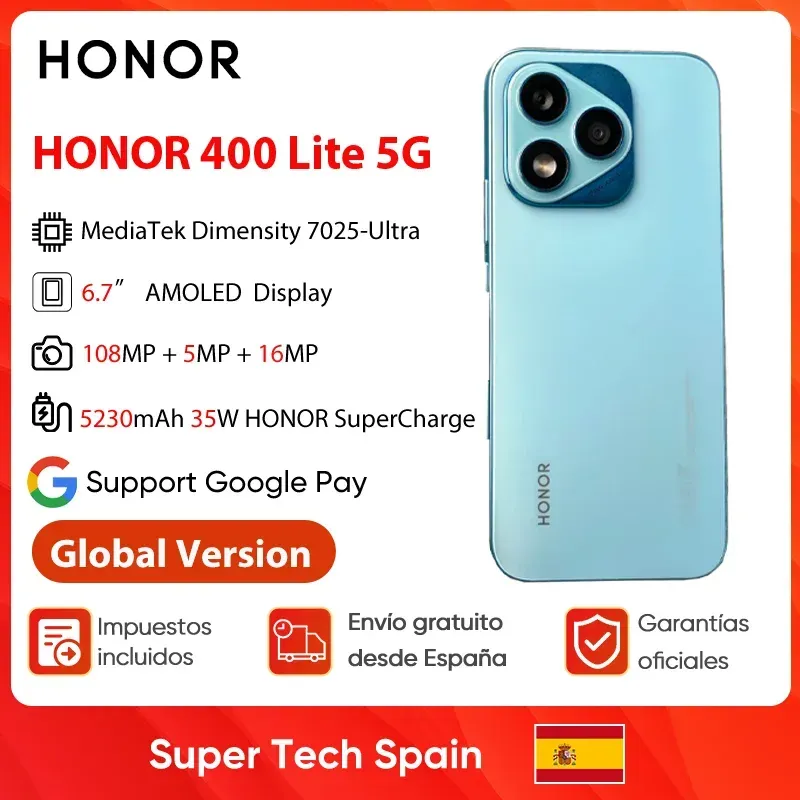 Neues Honor 400 Lite 5g Smartphone Mediatek Dimensity 7025-Ultra 6,7
