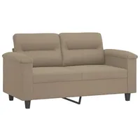 VidaXL 2-Sitzer-Sofa Taupe 120 cm Mikrofasergewebe
